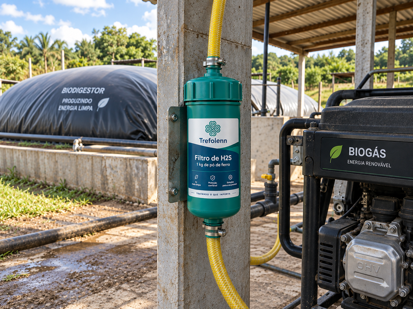 FILTRO DESULFURIZADOR DE BIOGÁS