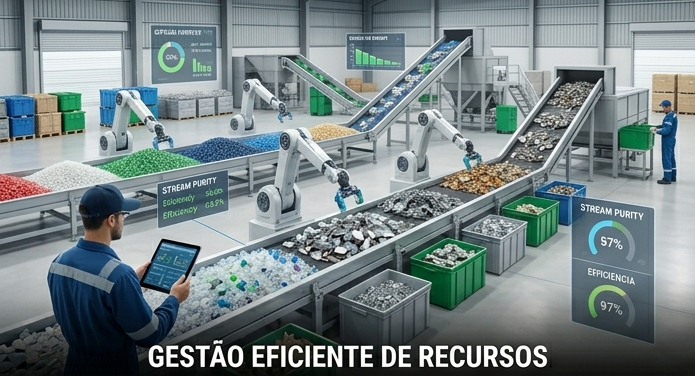 Gestão com biogás